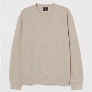 Beige H&M Relaxed Fit Crewneck Sweatshirt